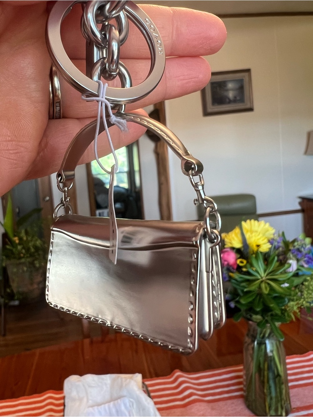 Coach Silver Tabby Bag Charm - Picture 12 of 12